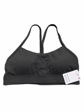 NWT Lululemon Flow Y Bra Nulu Jacquard A-C Cups (Graphite Grey) Size 6
